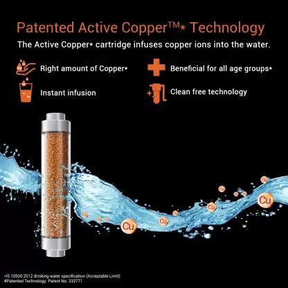Aquaguard Glory 6 L RO + UV + MTDS Water Purifier with Active Copper technology (Black, Gold) Aquaguard Glory 6 L RO + UV + MTDS Water Purifier with Active Copper technology (Black, Gold)